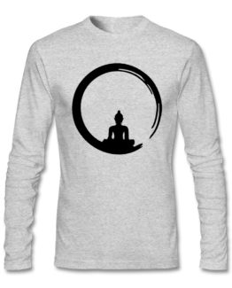 Camiseta Manga Larga de Buda Meditando