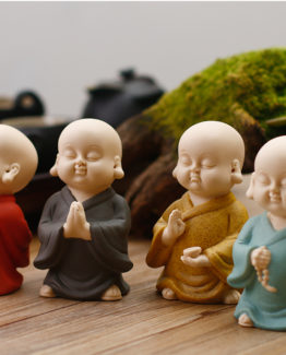 Each figure of Buddha is made thinking represent a part of the life of Buddha