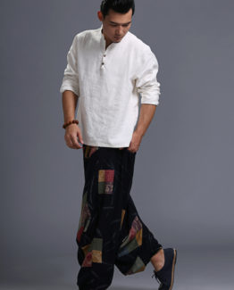 Pantalón de Yoga para Hombre con Mosaico de Cuadros