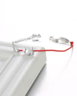 Cet attelage de chien bracelet en fil rouge laisser béant monde entier