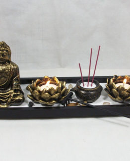 Let peace and calm come to you with Zen garden incense burner