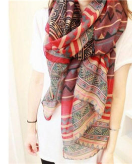 Boho chic foulard surprise you with its colorful fun