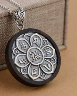 Create your own zone of peace and harmony with this Buddhist pendant