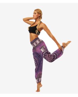 Pantalón de Yoga con Estampado Moteado y de Mandalas