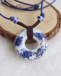 Surprises of this wonderful vintage Chinese porcelain pendant