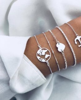 Surprise everyone with this impressive set of boho chic bracelets