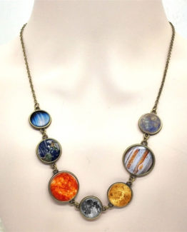 Surprise everyone with this pendant with solar system