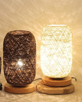 Creates a pleasant environment with this LED lamp wicker