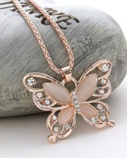 It shows a unique style with this chic boho butterfly pendant