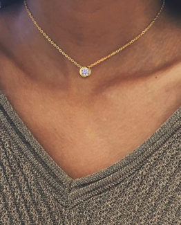 Get a minimalist look with this pendant