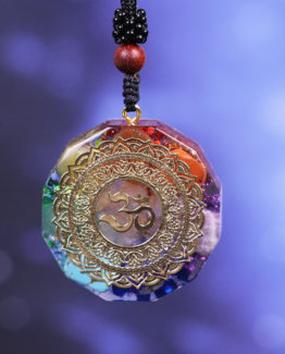 Colgante Orgonita para los 7 Chakras con Símbolo OM
